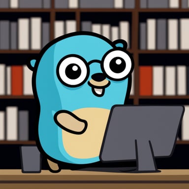 Go Blue Gopher in code heaven.