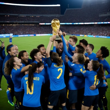 Go Blue Gopher soccer team wins the World Cup.