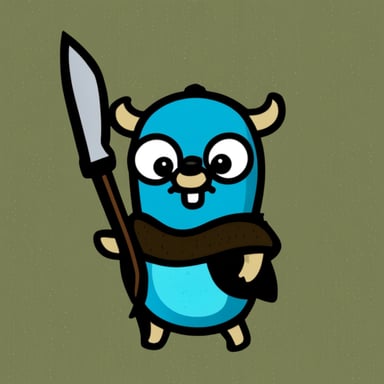 Go Blue Gopher as Viking