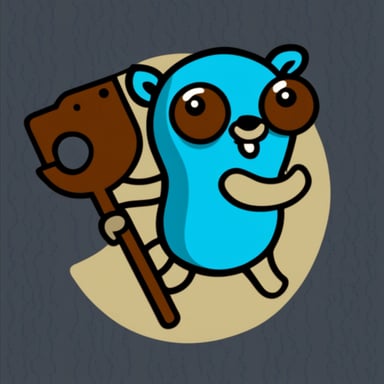 Go Blue Gopher and a rust symbol together.