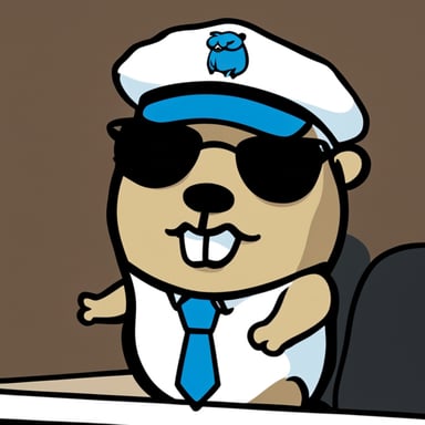 Go Blue Gopher, sporting a goatee and a bit on the heavier side, was seen wearing a peaked cap as he delivered a speech at a conference.