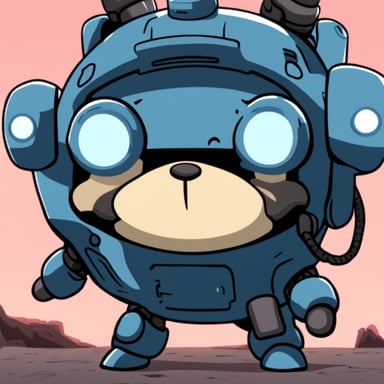 Go Blue Gopher in mecha gopher anime.