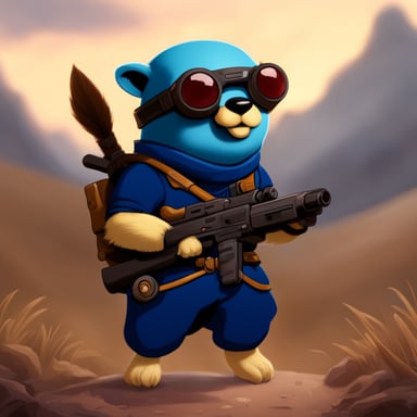 Mobile Warrior Go Blue Gopher