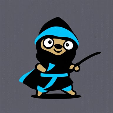 Go Blue Gopher as a ninja.