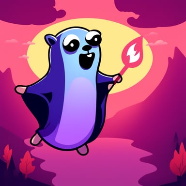 Go Blue Gopher as a ghost