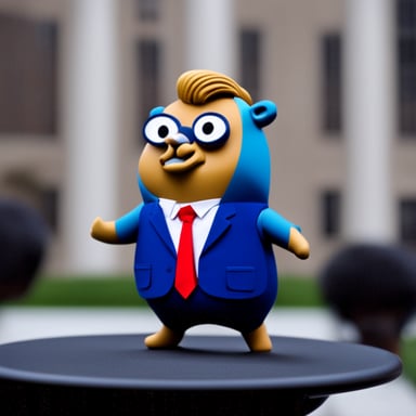 Go Blue Gopher as Donald Trump