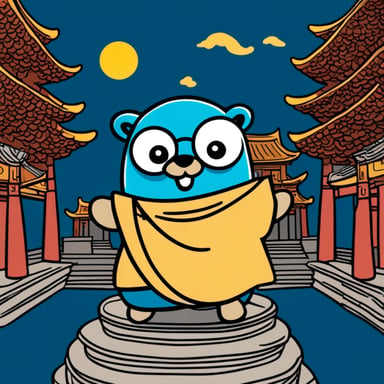 In China, the Go Blue Gopher explores ancient landmarks, bringing joy and positivity to everyone it meets.