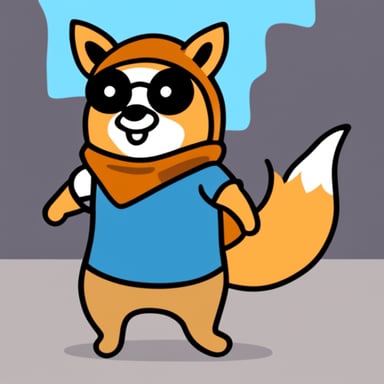 Go Blue Gopher wearing a fox costume.