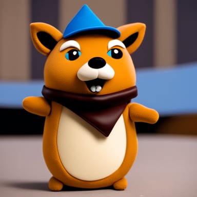 Go Blue Gopher wearing a fox costume.