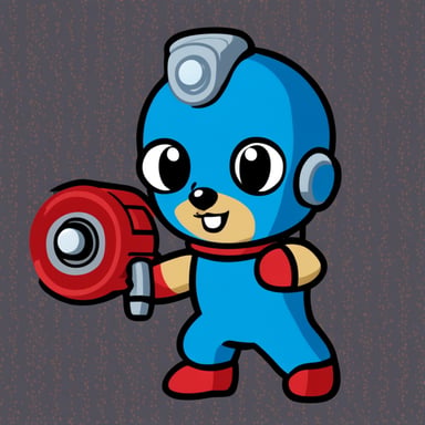 Go Blue Gopher as Mega Man.