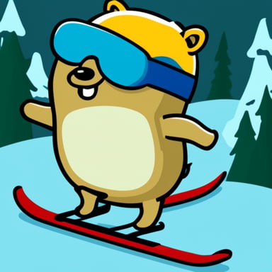 Go Blue Gopher skiing