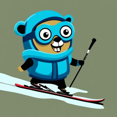 Go Blue Gopher skiing