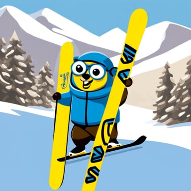Go Blue Gopher skiing