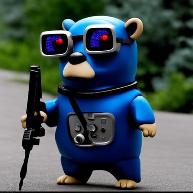 Go Blue Gopher as Terminator 2's liquid bad guy.