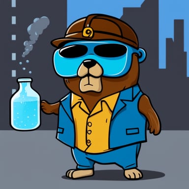 Go Blue Gopher as Terminator 2's liquid bad guy.