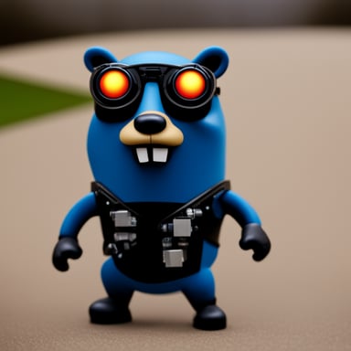 The Go Blue Gopher as the Terminator