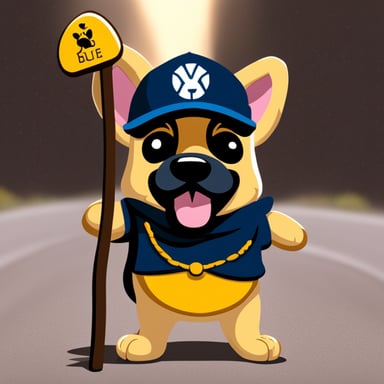 Go Blue Gopher as a German Shepherd