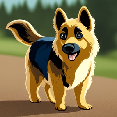 Go Blue Gopher is a mix between a gopher and a German shepherd.