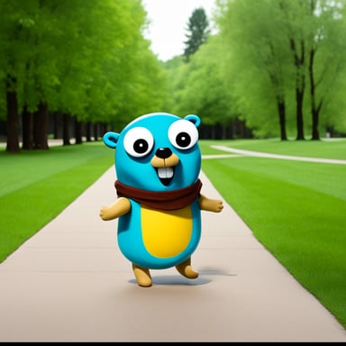 Go Blue Gopher is living his best life, enjoying healthy activities and feeling energetic.