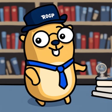 Go Blue Gopher as Donald Trump.
