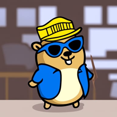 Go Blue Gopher as Donald Trump.