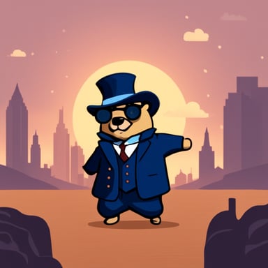 Go Blue Gopher as a Peaky Blinder.