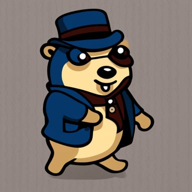 Go Blue Gopher as a Peaky Blinder.