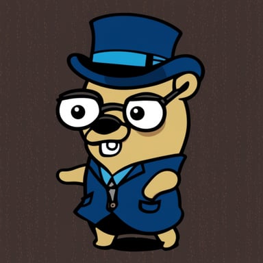 Go Blue Gopher as a Peaky Blinder.