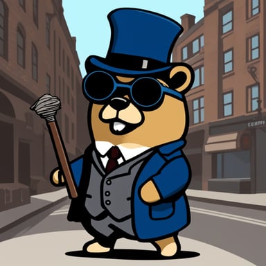 Go Blue Gopher as a Peaky Blinder.