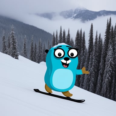 Go Blue Gopher was dancing to Astrix while skiing.