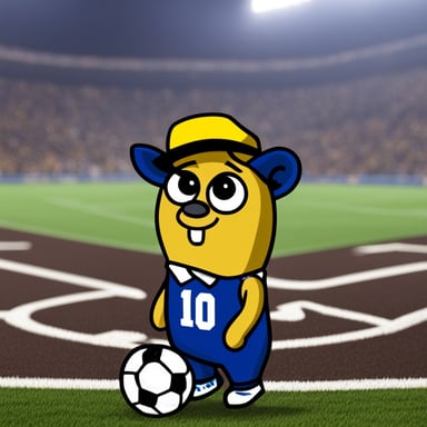 Go blue gopher as Neymar.