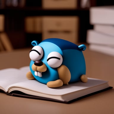 Go Blue Gopher sleeping peacefully.
