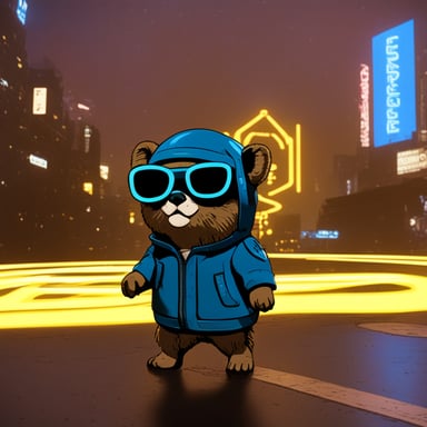 Cyberpunk 2077 Go Blue Gopher