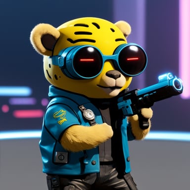 Cyberpunk 2077 Go Blue Gopher