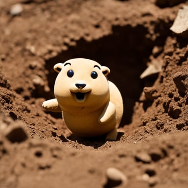 Go Blue Gopher had a bright and productive day, enjoying the sunshine and digging new tunnels.