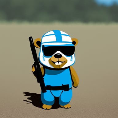 Go Blue Gopher as a Stormtrooper Gopher