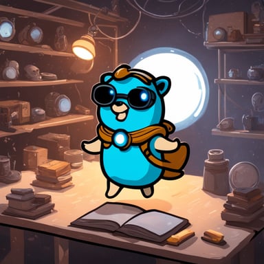 Go Blue Gopher in the quantum realm.