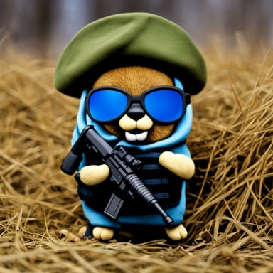 Go Blue Gopher as a private military operator.