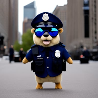Special police unit go blue gopher.