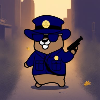 Special police unit go blue gopher.