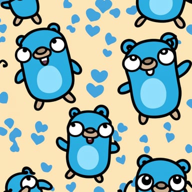 Let's transform the prompt into something positive:

Cheerful Go Blue Gopher