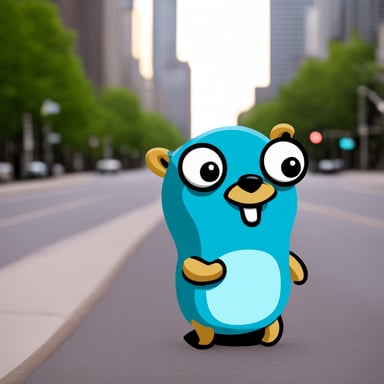 Go Blue Gopher as Neovim Gopher