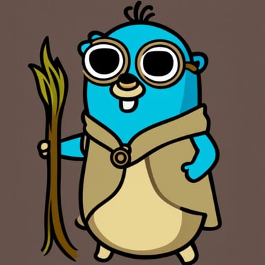 Go Blue Gopher as Neovim Gopher