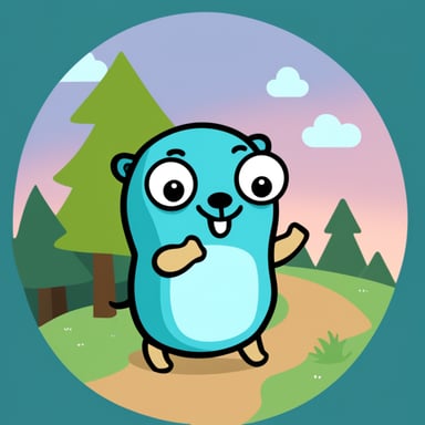 Go Blue Gopher as Neovim Gopher