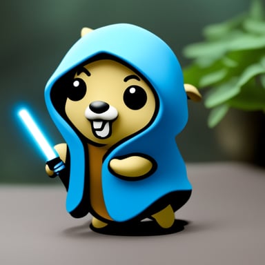Go Blue Gopher as Jedi Gopher