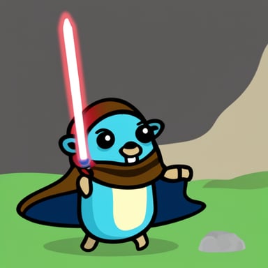 Go Blue Gopher as Jedi Gopher