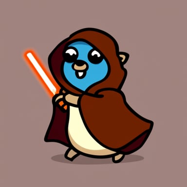 Go Blue Gopher as Jedi Gopher