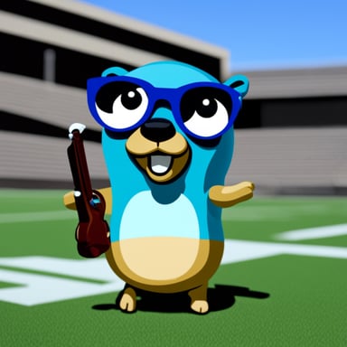 Go Blue Gopher is the cutest mascot.