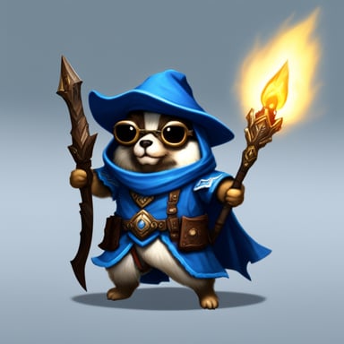 Go Blue Gopher as Slayer from the MMORPG Lost Ark.