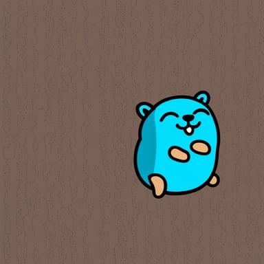 Go Blue Gopher is happily sleeping.